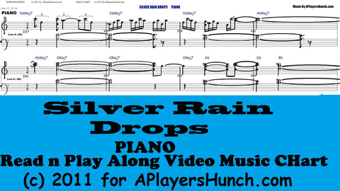 Silver Rain Drops     PIANO  PAVMC