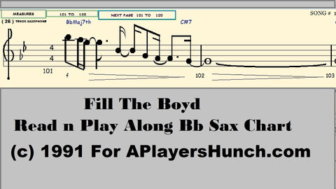 Fill The Boyd    Bb SAX PAVMC
