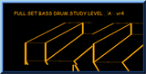 Full Set Bass Drum Study Level  A